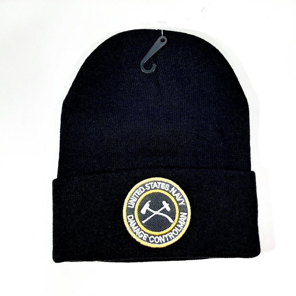 United States Navy Damage Controlman Beanie Skull